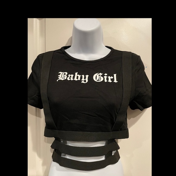 Baby Girl Harajuku Cage Crop Top, Juniors Size Large - Picture 6 of 8